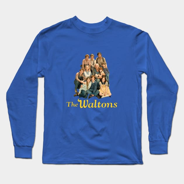 The Waltons - Group - 70s Tv Show Long Sleeve T-Shirt by wildzerouk